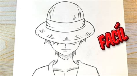 one piece dibujo facil|Dibujos de Luffy .